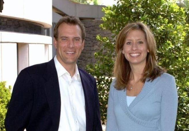 Mike Bettes with his former wife, Stephen Abrams.
